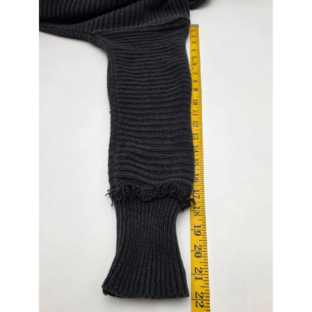 womens free people‎ oversized cropped sweater xs black fits like medium collared